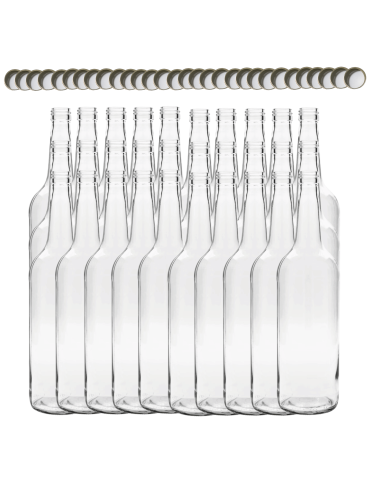 Butelki 1000 ml 1L na sok nalewkę syrop ocet tradycyjne fi28 30szt NAKRĘTKI - product 2