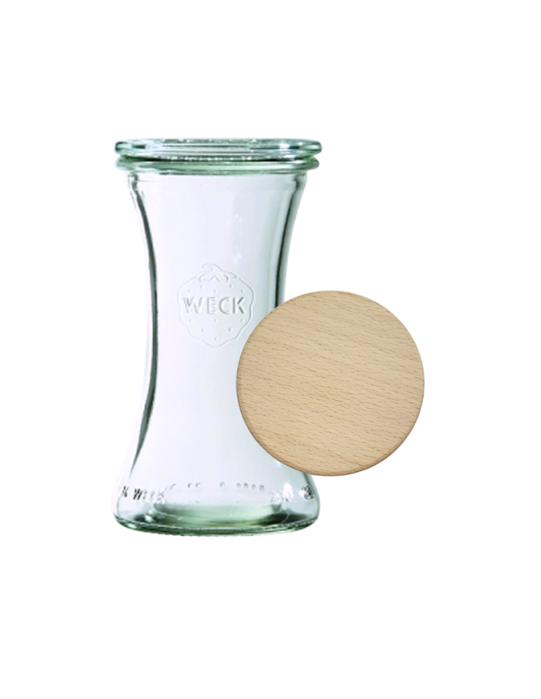 Słoiki weck - Słoik Weck 200ml na pucharek DELI żaroodporny drewniane wieko 1szt SOLIDNY - produkt b2b.wamar.biz 2