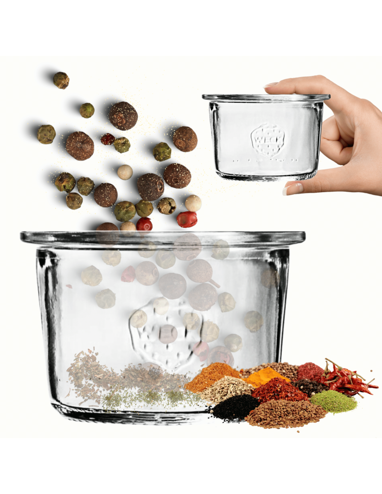 Słoiki weck - Słoik Weck 80 ml słoik szklany ozdobny MOLD słoik na deser pucharek 1szt - product b2b.wamar.biz 1