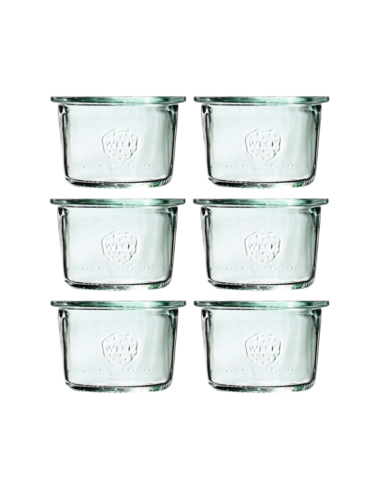 Słoiki weck - Słoiki Weck 80 ml słoiki szklane ozdobne MOLD na deserki pucharki 6szt - product b2b.wamar.biz 2