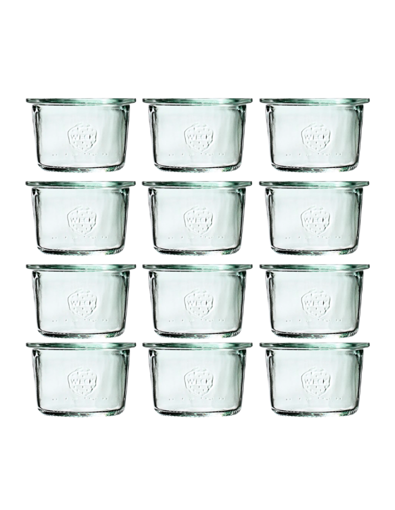 Słoiki weck - Słoiki Weck 80 ml słoiki szklane ozdobne MOLD na deserki pucharki 12szt - product b2b.wamar.biz 2