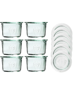 Słoiki Weck 80 ml słoiki szklane ozdobne MOLD przyprawy wieka szklane 6szt - product 2