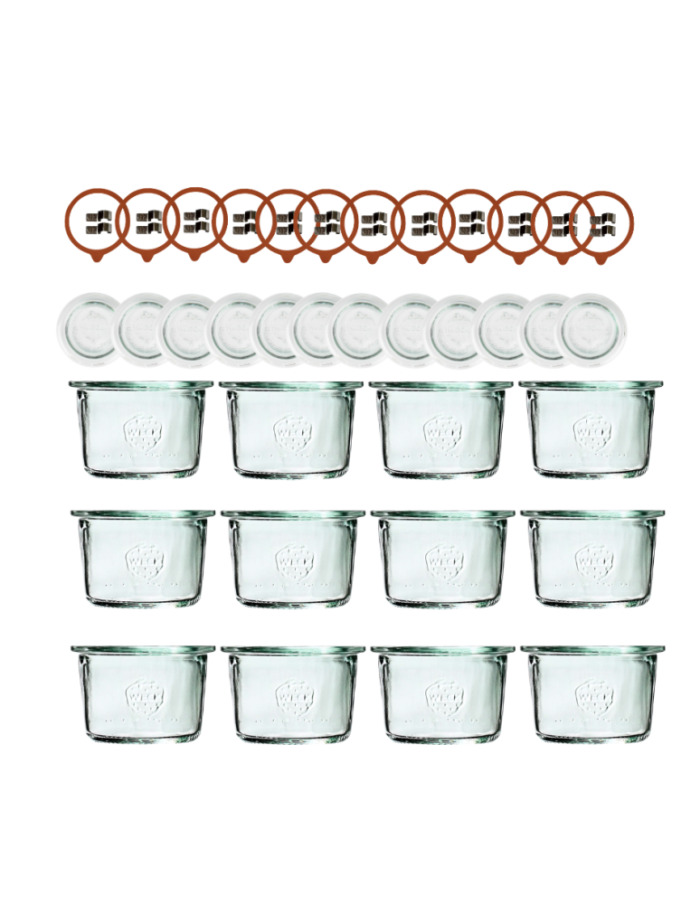 Słoiki weck - Słoiki Weck 80ml przetwory MOLD żaroodporne dżem zapinki wieko gumka 12szt - product b2b.wamar.biz 2