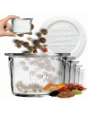 Słoiki Weck 80ml przetwory MOLD żaroodporne weki plastikowe wieka 12szt