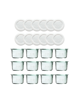 Słoiki Weck 80ml przetwory MOLD żaroodporne weki plastikowe wieka 12szt - product 2