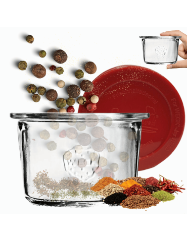 Słoik Weck 80ml na przetwory MOLD żaroodporny silikonowe wieko 1szt TRWAŁE