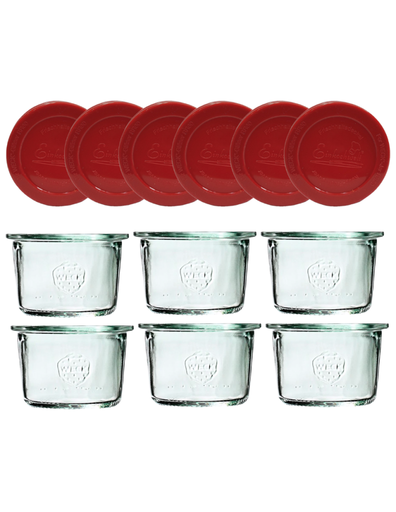 Słoiki weck - Słoiki Weck 80ml przetwory MOLD żaroodporne silikonowe wieka 6szt TRWAŁE - product b2b.wamar.biz 2