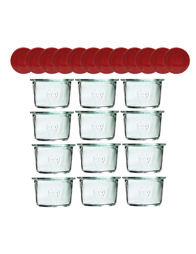 Słoiki weck - Słoiki Weck 80ml przetwory MOLD żaroodporne silikonowe wieka 12szt TRWAŁE - product b2b.wamar.biz 2