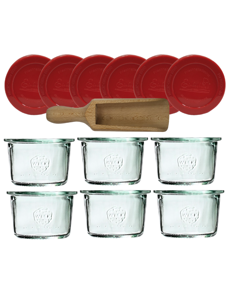 Słoiki weck - Słoiki Weck 80ml przetwory MOLD żaroodporne silikonowe wieko 6szt miarka - product b2b.wamar.biz 2