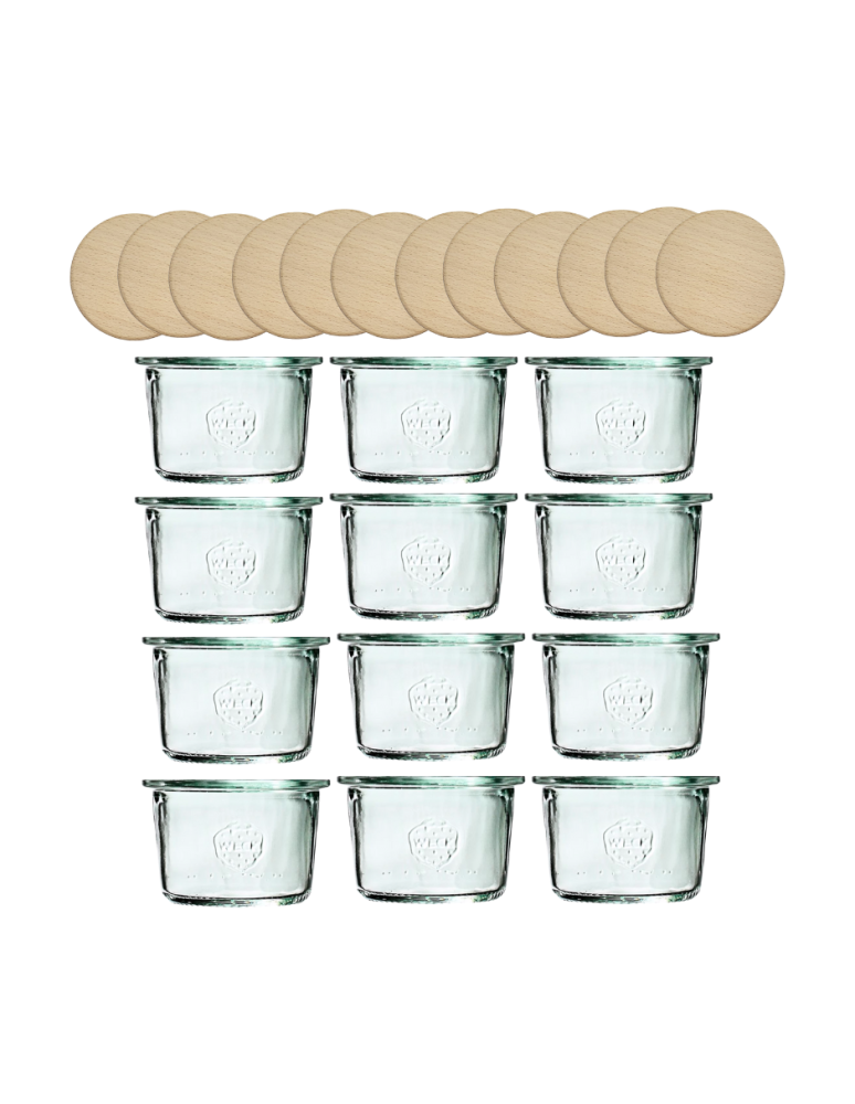 Słoiki weck - Słoiki Weck 80ml przetwory MOLD żaroodporne drewniane wieka 12szt SOLIDNE - product b2b.wamar.biz 2