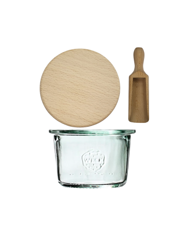 Słoik Weck 80ml na przetwory MOLD żaroodporny drewniane wieko 1szt miarka - product 2