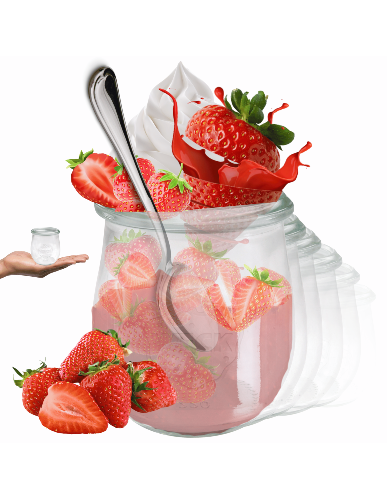Słoiki weck - Słoiki Weck 220ml słoiki szklane ozdobne TULIP na deserki pucharki 6szt - product b2b.wamar.biz 1