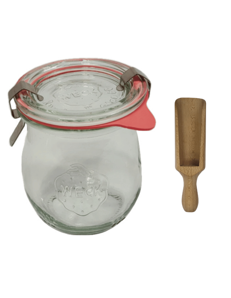 Słoiki weck - Słoik Weck 220ml przetwory TULIP żaroodporny miarka zapinki wieko gumka 1szt - produkt b2b.wamar.biz 2