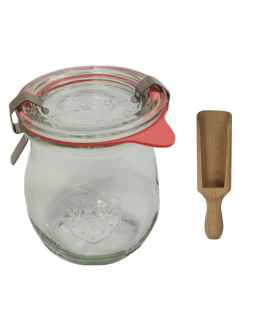 Słoik Weck 220ml przetwory TULIP żaroodporny miarka zapinki wieko gumka 1szt - product 2