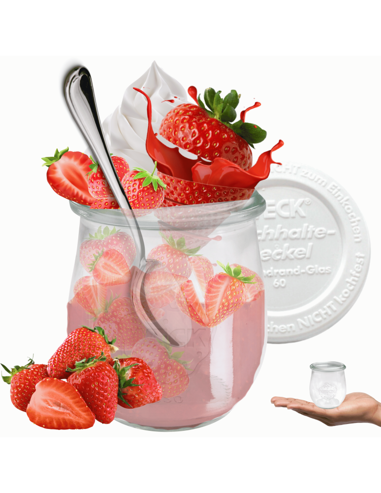 Słoiki weck - Słoik Weck 220ml na przetwory TULIP żaroodporny plastikowe wieko 1szt TRWAŁE - product b2b.wamar.biz 1