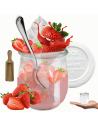 Słoik Weck 220ml na przetwory TULIP żaroodporny plastikowe wieko MIARKA 1szt