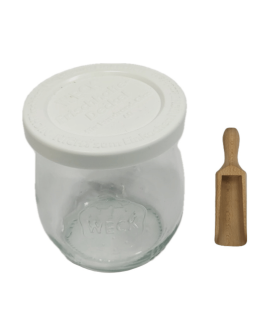 Słoik Weck 220ml na przetwory TULIP żaroodporny plastikowe wieko MIARKA 1szt - product 2