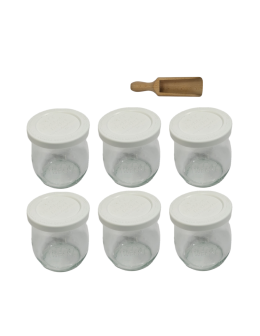 Słoiki Weck 220ml przetwory TULIP żaroodporne plastikowe wieka MIARKA 6szt - product 2