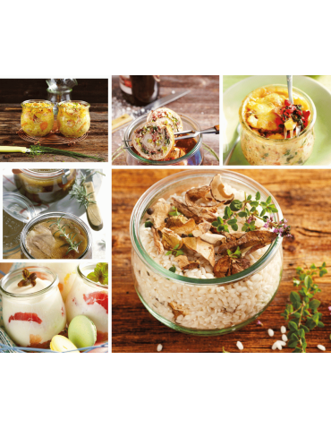 Słoiki weck - Słoiki Weck 220ml przetwory TULIP żaroodporne plastikowe wieka MIARKA 12szt - product 8