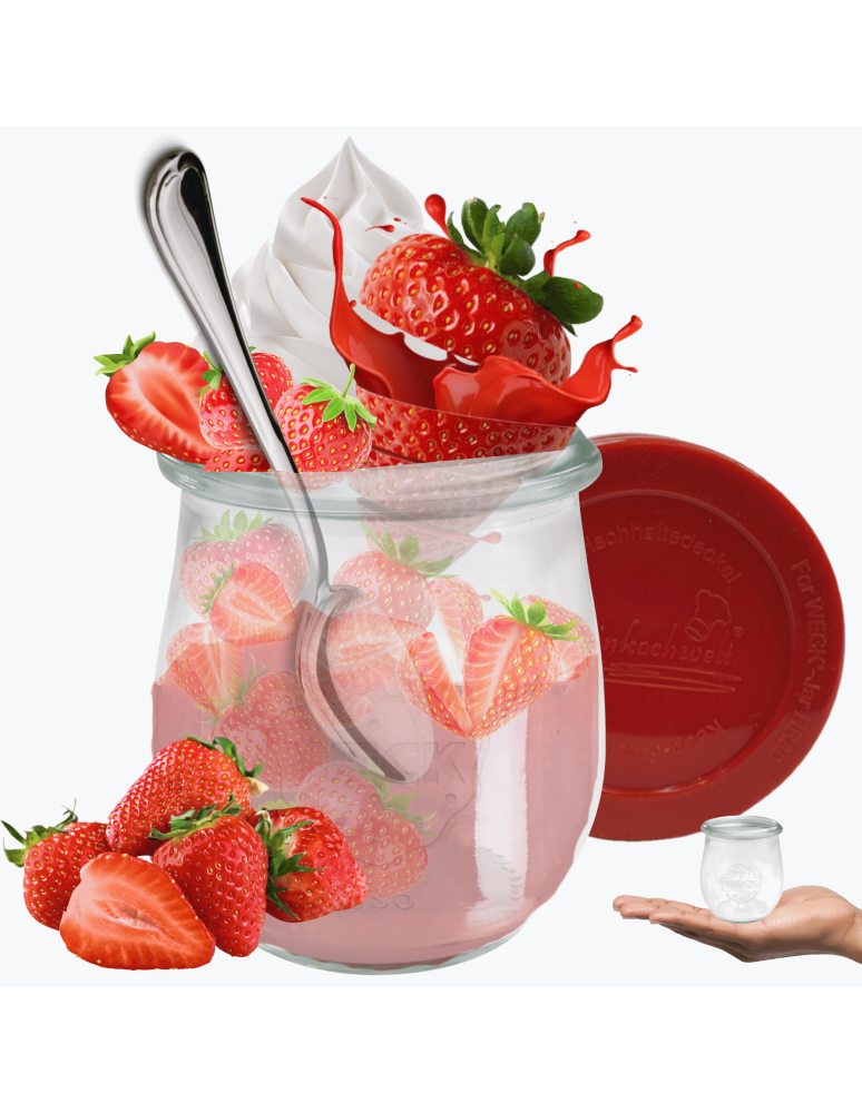 Słoiki weck - Słoik Weck 220ml na przetwory TULIP żaroodporny silikonowe wieko 1szt TRWAŁE - product b2b.wamar.biz 1