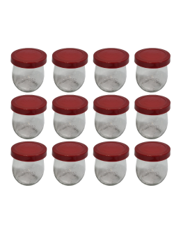 Słoiki Weck 220ml przetwory TULIP żaroodporne silikonowe wieka 12szt TRWAŁE - product 2