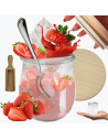 Słoik Weck 220ml na przetwory TULIP żaroodporny drewniane wieko 1szt miarka