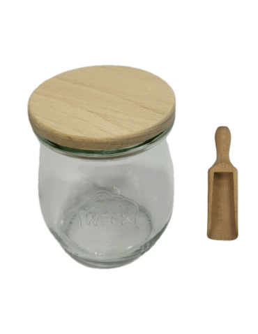 Słoik Weck 220ml na przetwory TULIP żaroodporny drewniane wieko 1szt miarka - product 2