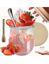 Słoik Weck 220ml przetwory TULIP żaroodporny drewniane wieko 1szt nabierak
