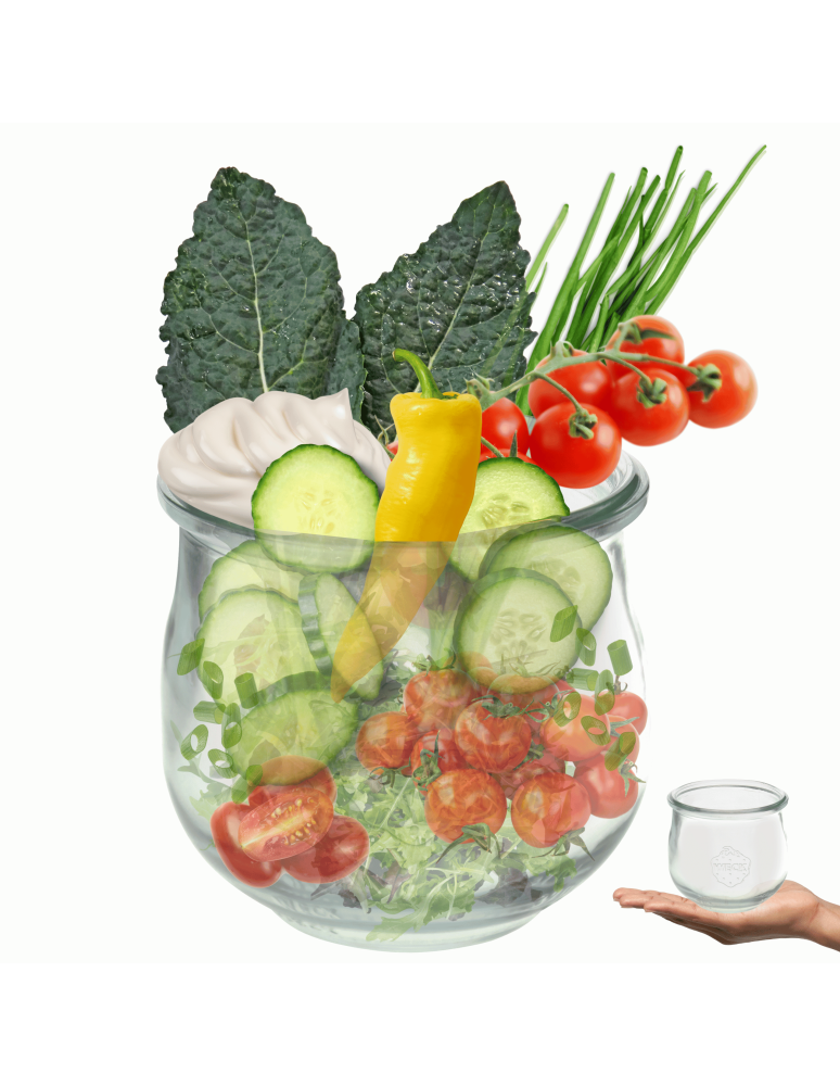 Słoiki weck - Słoik Weck 370 ml słoik szklany ozdobny TULIP słoik na deser pucharek 1szt - product b2b.wamar.biz 1