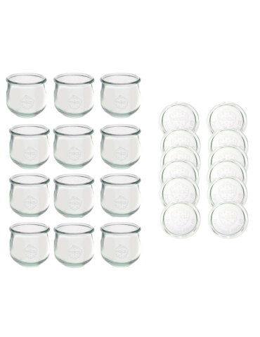 Słoiki Weck 370 ml słoiki szklane ozdobne TULIP przyprawy wieka szkło 12szt - product 2