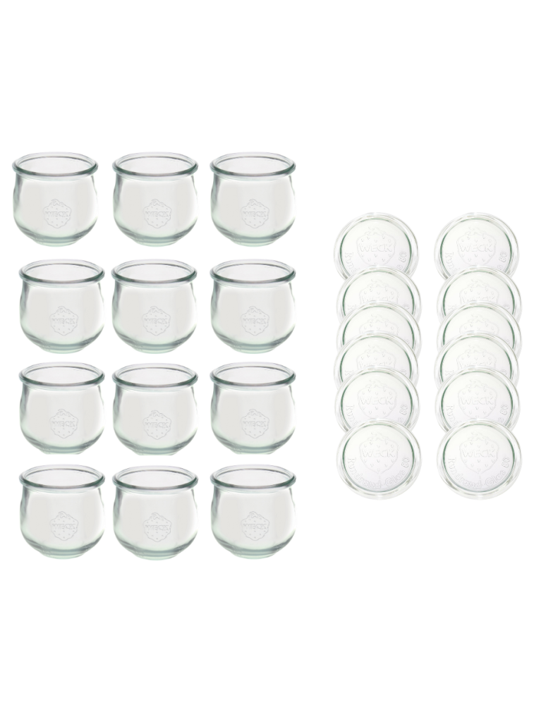 Słoiki weck - Słoiki Weck 370 ml słoiki szklane ozdobne TULIP przyprawy wieka szkło 12szt - product b2b.wamar.biz 2