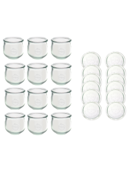 Słoiki Weck 370 ml słoiki szklane ozdobne TULIP przyprawy wieka szkło 12szt - product 2