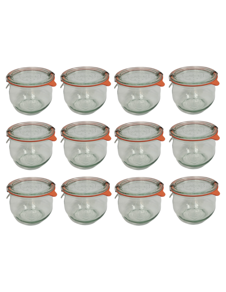 Słoiki weck - Słoiki Weck 370ml przetwory TULIP żaroodporne dżem zapinki wieko gumka 12szt - product b2b.wamar.biz 2