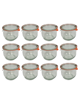 Słoiki Weck 370ml przetwory TULIP żaroodporne dżem zapinki wieko gumka 12szt - product 2