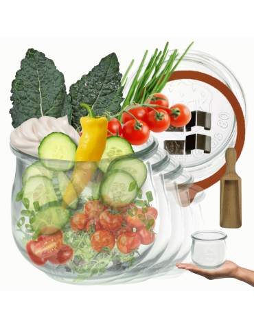 Słoiki Weck 370ml przetwory TULIP żaroodporne miarka spinki wieko gumka 6szt