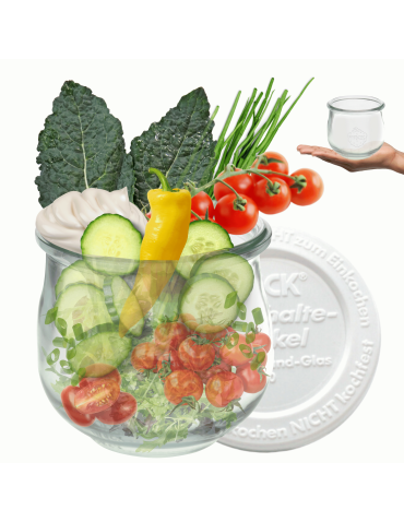 Słoik Weck 370ml na przetwory TULIP żaroodporny plastikowe wieko 1szt TRWAŁE