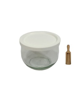 Słoik Weck 370ml na przetwory TULIP żaroodporny plastikowe wieko MIARKA 1szt - product 2
