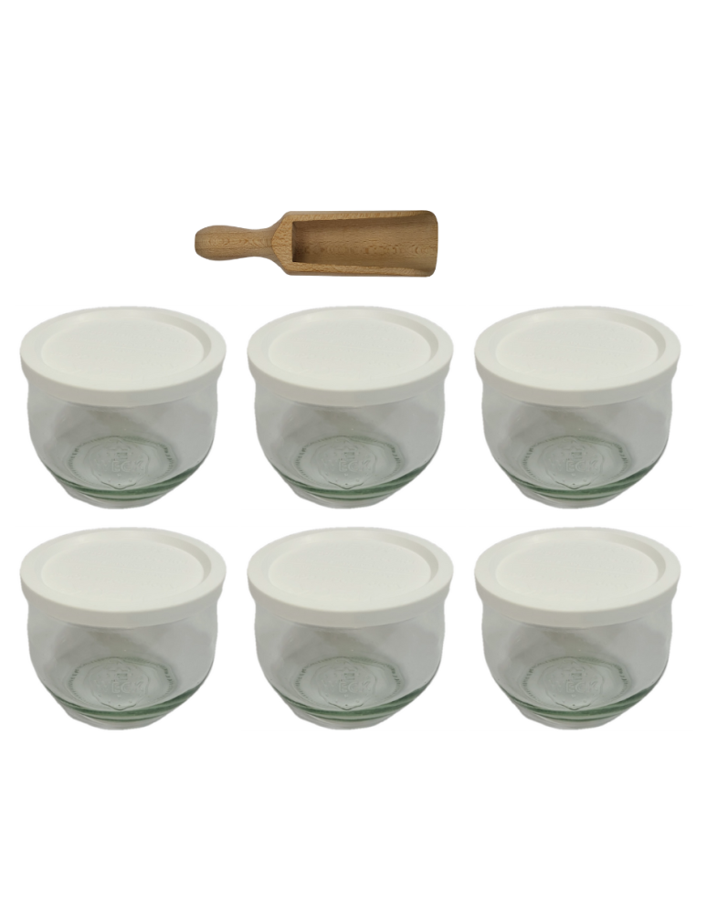 Słoiki weck - Słoiki Weck 370ml przetwory TULIP żaroodporne plastikowe wieka MIARKA 6szt - product b2b.wamar.biz 2