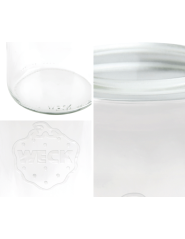 Słoiki weck - Słoiki Weck 370ml przetwory TULIP żaroodporne plastikowe wieka MIARKA 6szt - product 3