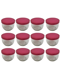 Słoiki Weck 370ml przetwory TULIP żaroodporne silikonowe wieka 12szt TRWAŁE - product 2