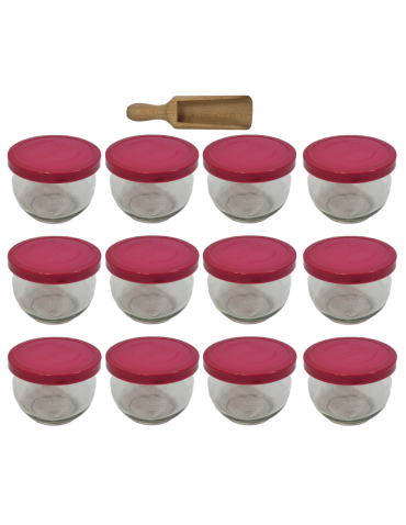 Słoiki Weck 370ml przetwory TULIP żaroodporne silikonowe wieko 12szt miarka - product 2