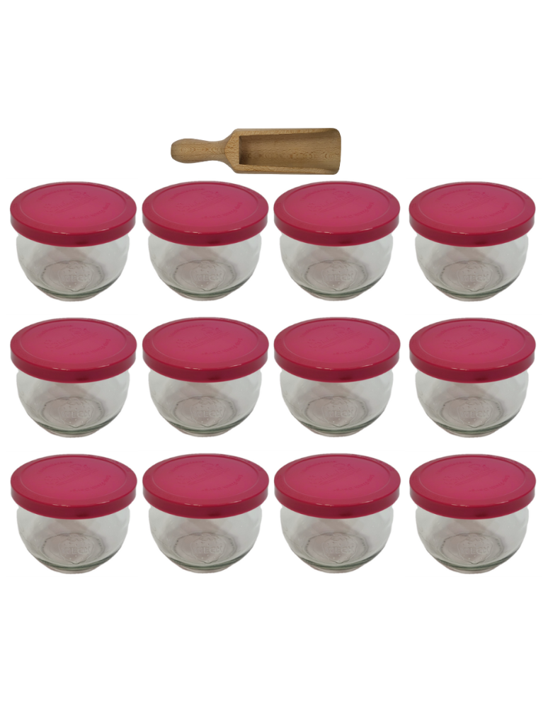 Słoiki weck - Słoiki Weck 370ml przetwory TULIP żaroodporne silikonowe wieko 12szt miarka - product b2b.wamar.biz 2