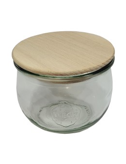 Słoik Weck 370ml na przetwory TULIP żaroodporny drewniane wieko 1szt SOLIDNY - product 2