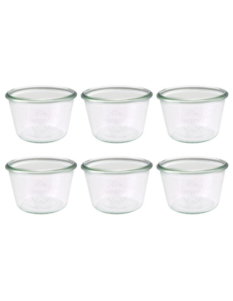 Słoiki weck - Słoiki Weck 370 ml słoiki szklane ozdobne MOLD na deserki pucharki 6szt - product b2b.wamar.biz 2
