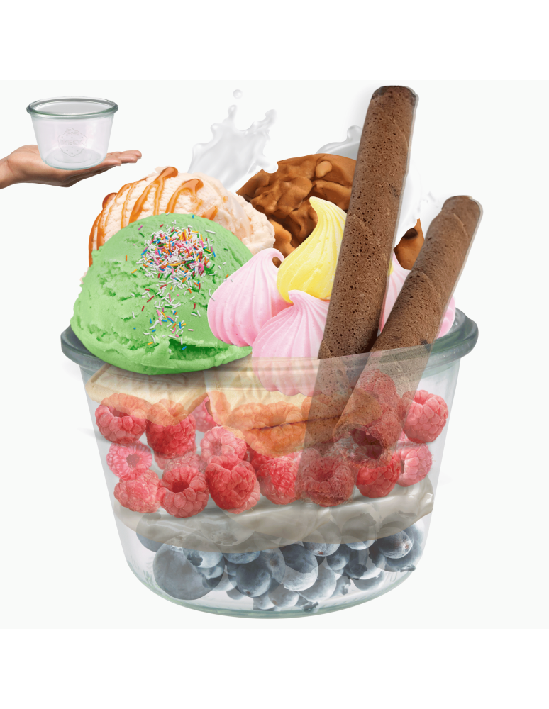 Słoiki weck - Słoik Weck 370 ml słoik szklany ozdobny MOLD słoik na deser pucharek 1szt - product b2b.wamar.biz 1
