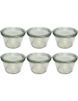 Słoiki Weck 370 ml słoiki szklane ozdobne MOLD przyprawy wieka szklane 6szt - product 2