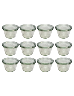 Słoiki Weck 370 ml słoiki szklane ozdobne MOLD przyprawy wieka szkło 12szt - product 2