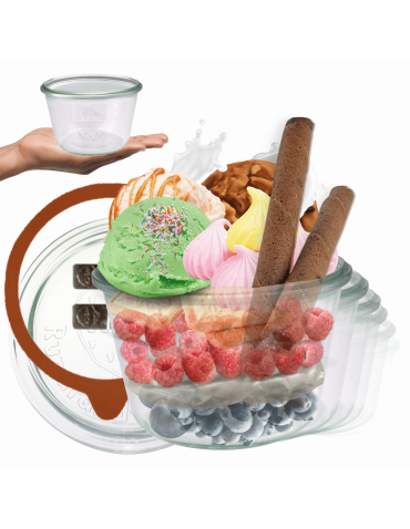 Słoiki Weck 370 ml przetwory MOLD żaroodporne dżem zapinki wieko gumka 6szt