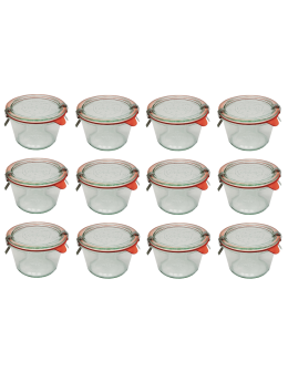 Słoiki Weck 370ml przetwory MOLD żaroodporne dżem zapinki wieko gumka 12szt - product 2