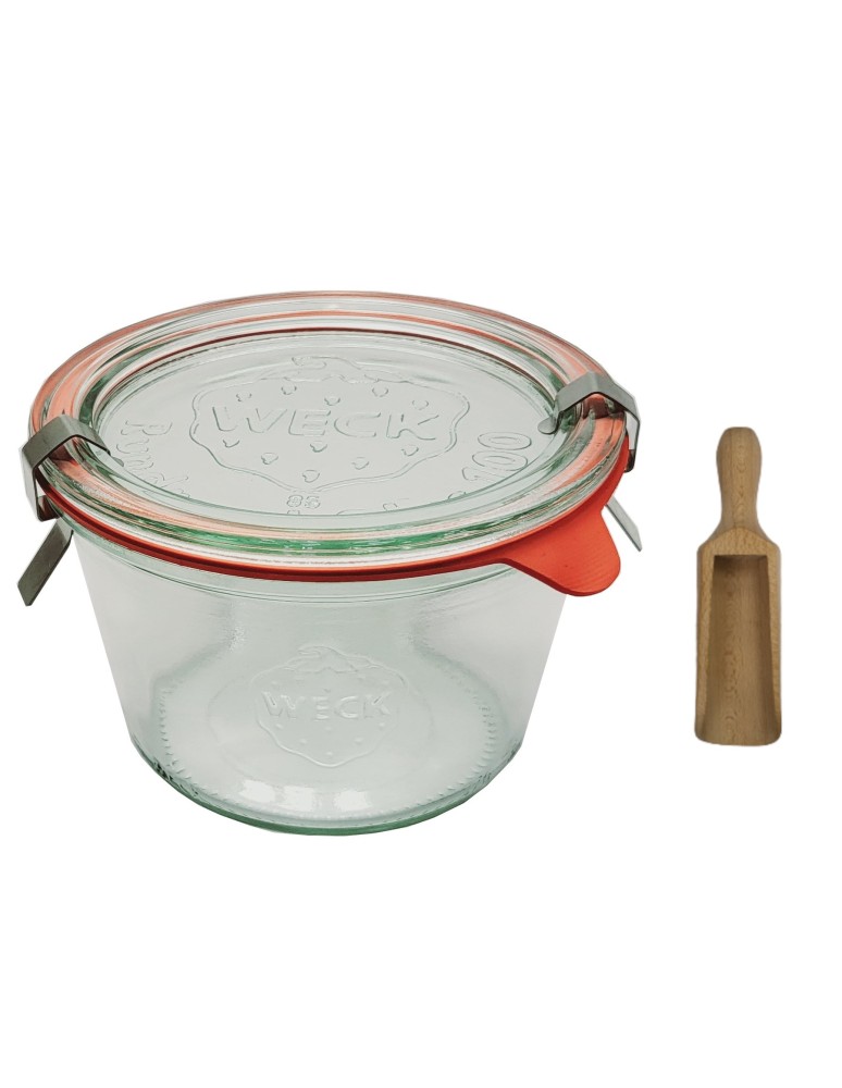 Słoiki weck - Słoik Weck 370ml przetwory MOLD żaroodporny miarka zapinki wieko gumka 1szt - product b2b.wamar.biz 2